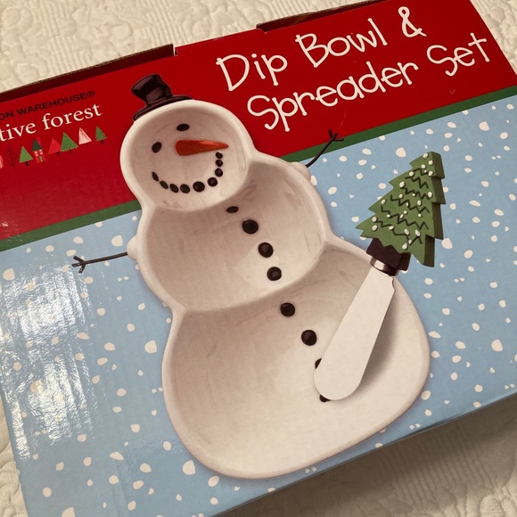 Boston Warehouse Other - Snowman Dip Bowl